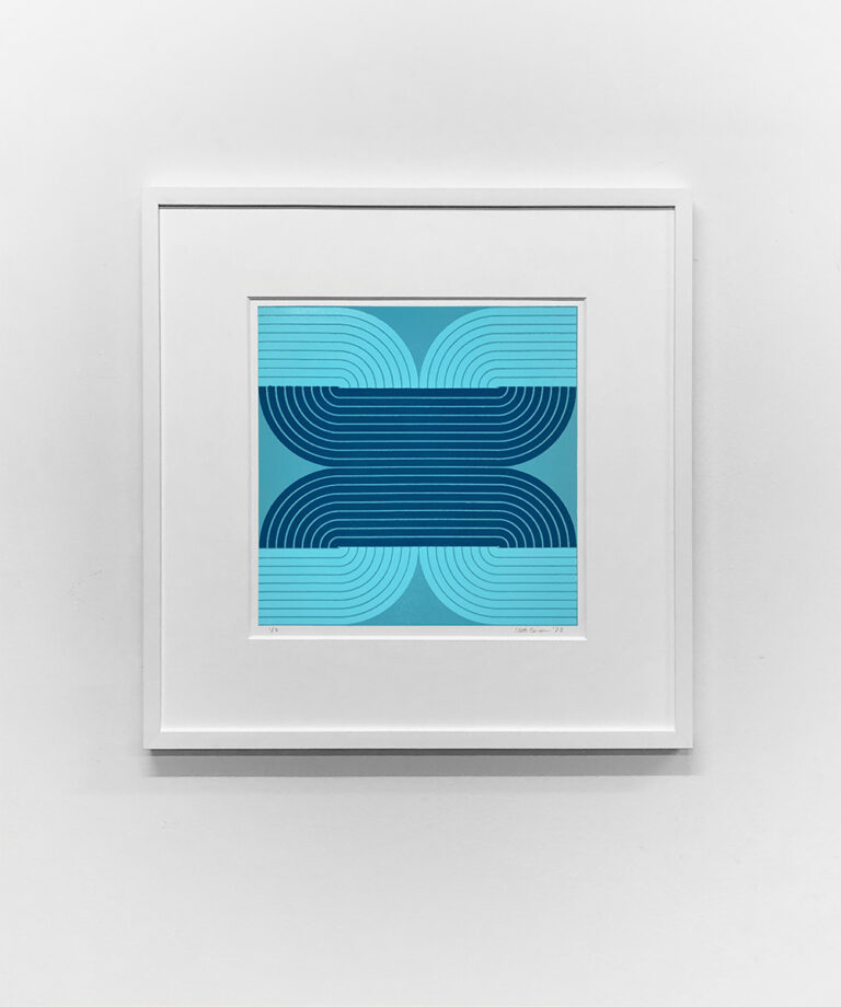 'Clover', Woodblock print on paper, Edition of 3, 16 x 16 inches (23 x 23 framed)