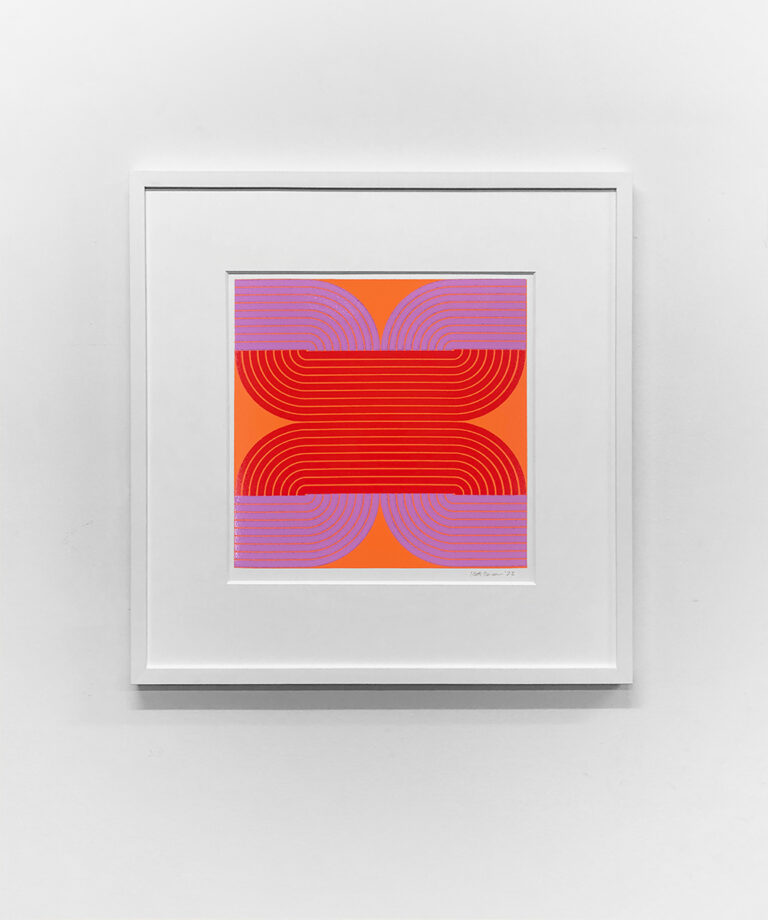 'Clover', Woodblock print on paper, Edition of 4, 16 x 16 inches (23 x 23 framed)