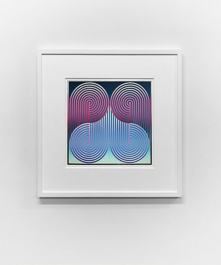 'Coils 1' Woodblock print on paper, Edition of 23, 16 x 16 inches (23 x 23 framed)